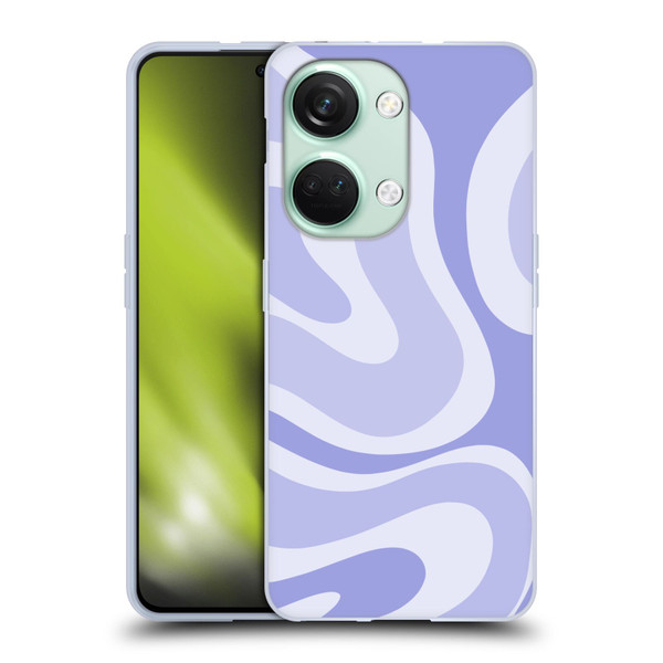 Kierkegaard Design Studio Art Modern Liquid Swirl Purple Soft Gel Case for OnePlus Nord 3 5G