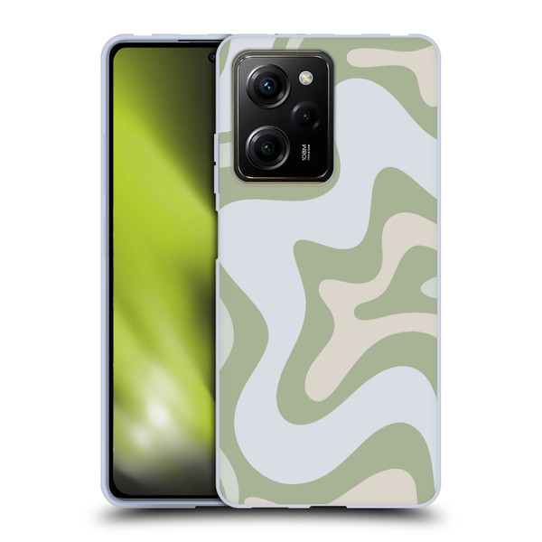 Kierkegaard Design Studio Art Retro Swirl Abstract Sage Soft Gel Case for Xiaomi Redmi Note 12 Pro 5G