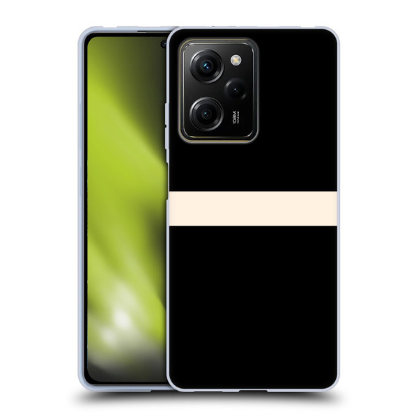 Kierkegaard Design Studio Art Stripe Minimalist Black Cream Soft Gel Case for Xiaomi Redmi Note 12 Pro 5G