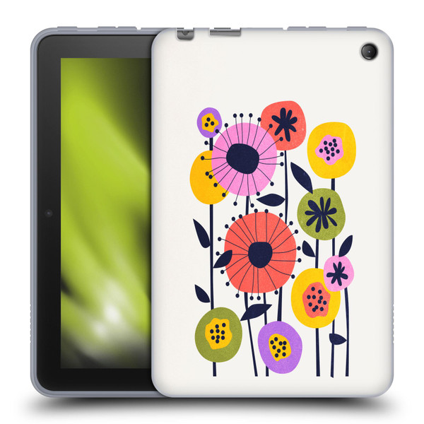 Ayeyokp Plants And Flowers Minimal Flower Market Soft Gel Case for Amazon Fire 7 2022