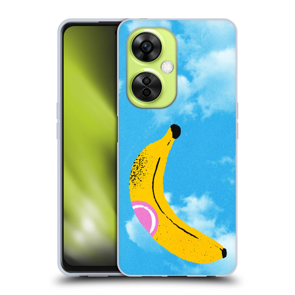 Ayeyokp Pop Banana Pop Art Sky Soft Gel Case for OnePlus Nord CE 3 Lite 5G