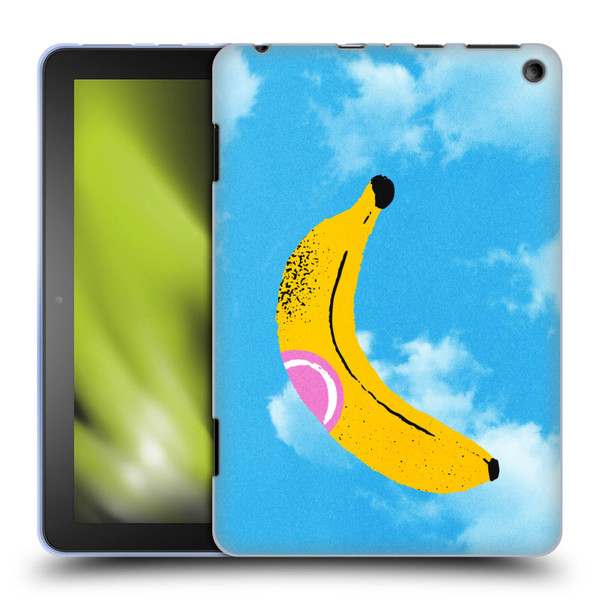 Ayeyokp Pop Banana Pop Art Sky Soft Gel Case for Amazon Fire HD 8/Fire HD 8 Plus 2020