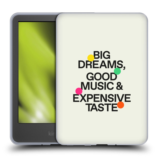 Ayeyokp Pop Big Dreams, Good Music Soft Gel Case for Amazon Kindle 11th Gen 6in 2022