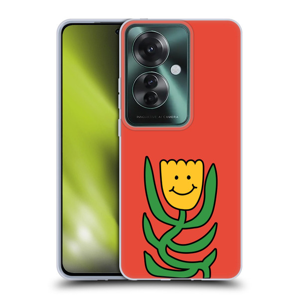 Ayeyokp Pop Flower Of Joy Red Soft Gel Case for OPPO Reno11 F 5G / F25 Pro 5G