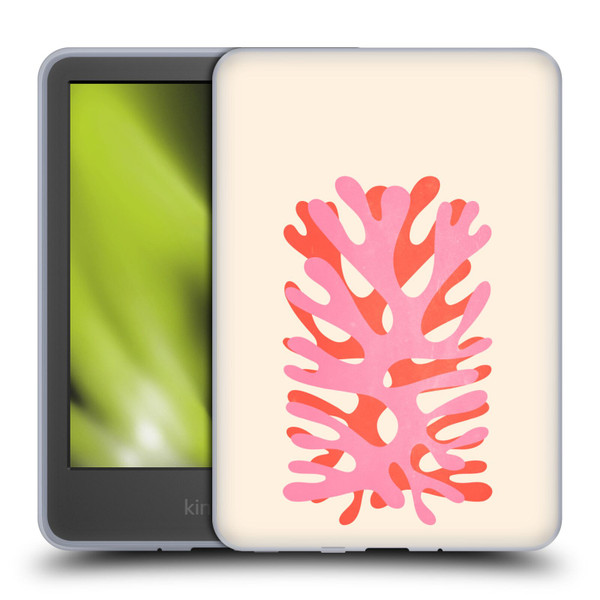 Ayeyokp Plant Pattern Two Coral Soft Gel Case for Amazon Kindle 11th Gen 6in 2022