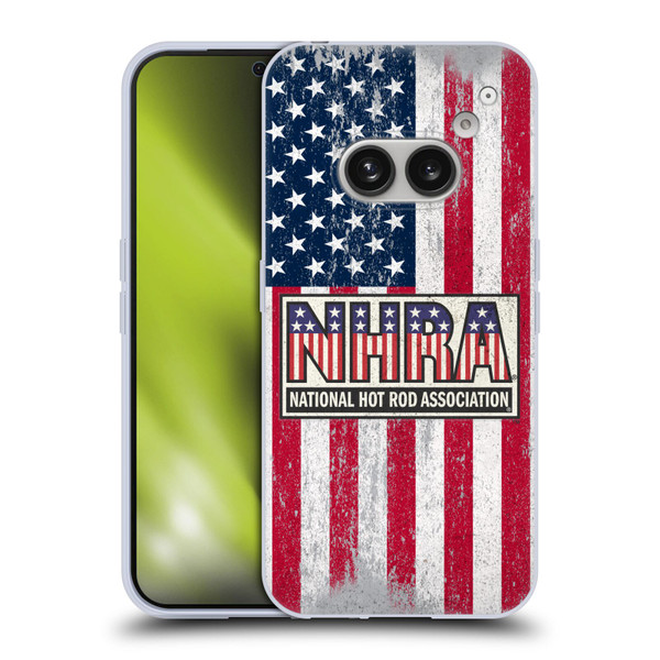 National Hot Rod Association Graphics US Flag Soft Gel Case for Nothing Phone (2a)