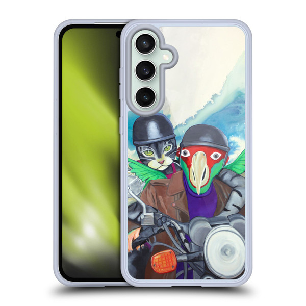 Jody Wright Animals Bikers Different Strokes Soft Gel Case for Samsung Galaxy S23 FE 5G
