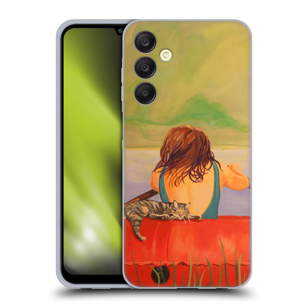 Jody Wright Life Around Us The Woman And Cat Nap Soft Gel Case for Samsung Galaxy A25 5G