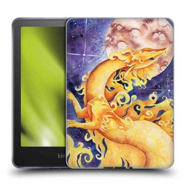 Carla Morrow Dragons Golden Sun Dragon Soft Gel Case for Amazon Kindle Paperwhite 5 (2021)