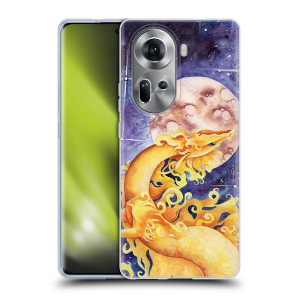 Carla Morrow Dragons Golden Sun Dragon Soft Gel Case for OPPO Reno11