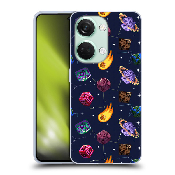 Carla Morrow Patterns Colorful Space Dice Soft Gel Case for OnePlus Nord 3 5G