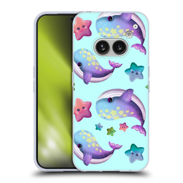 Carla Morrow Patterns Whale And Starfish Soft Gel Case for Nothing Phone (2a)