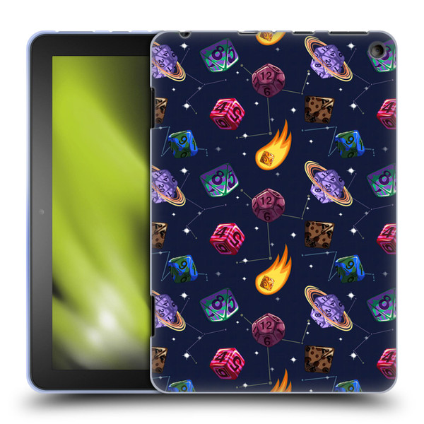 Carla Morrow Patterns Colorful Space Dice Soft Gel Case for Amazon Fire HD 8/Fire HD 8 Plus 2020