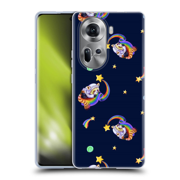 Carla Morrow Patterns Red Panda Soft Gel Case for OPPO Reno11