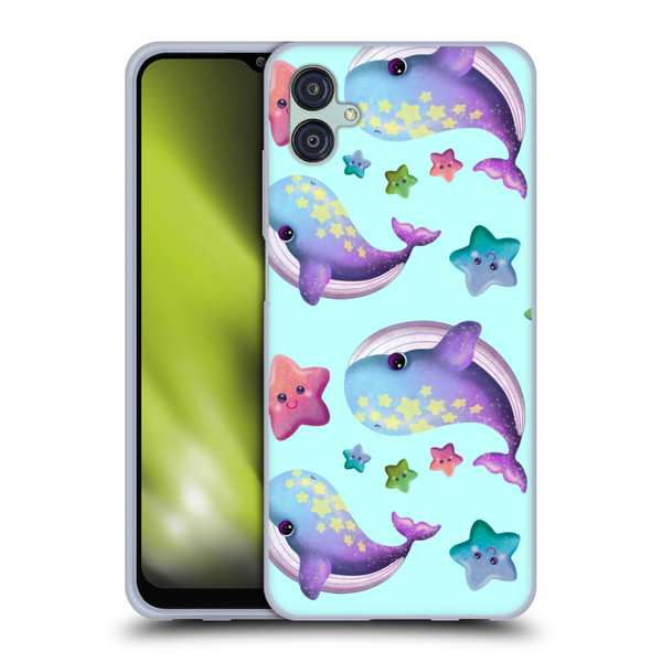 Carla Morrow Patterns Whale And Starfish Soft Gel Case for Samsung Galaxy M04 5G / A04e
