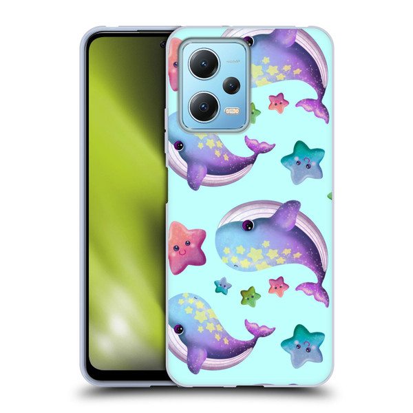 Carla Morrow Patterns Whale And Starfish Soft Gel Case for Xiaomi Redmi Note 12 5G