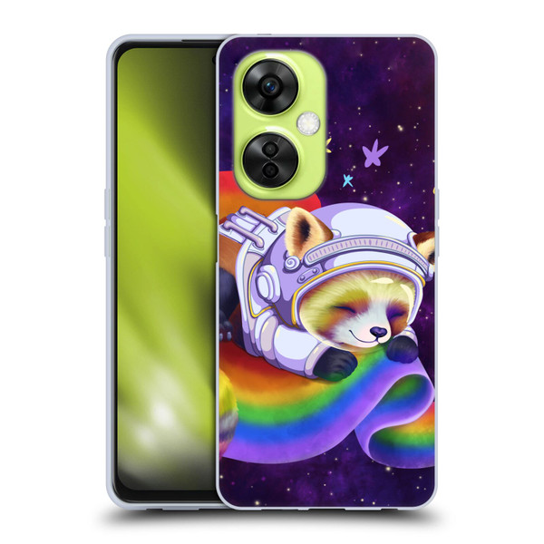 Carla Morrow Rainbow Animals Red Panda Sleeping Soft Gel Case for OnePlus Nord CE 3 Lite 5G