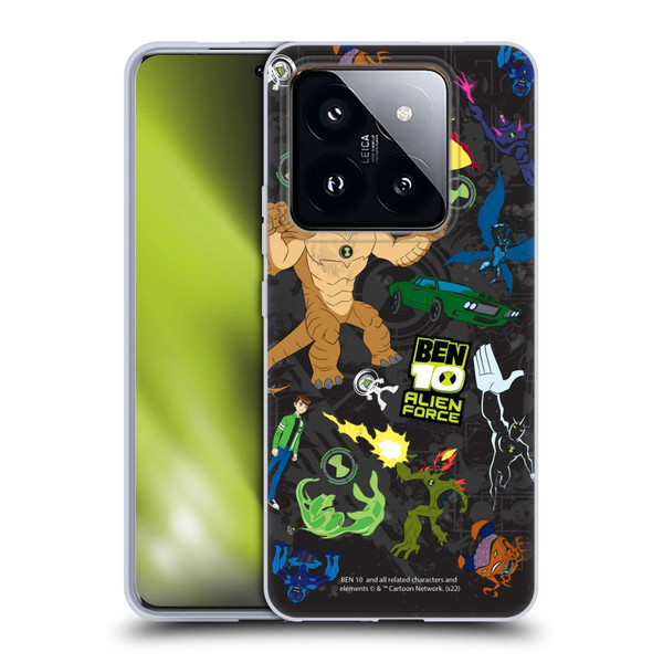 Ben 10: Alien Force Graphics Character Art Soft Gel Case for Xiaomi 14 Pro