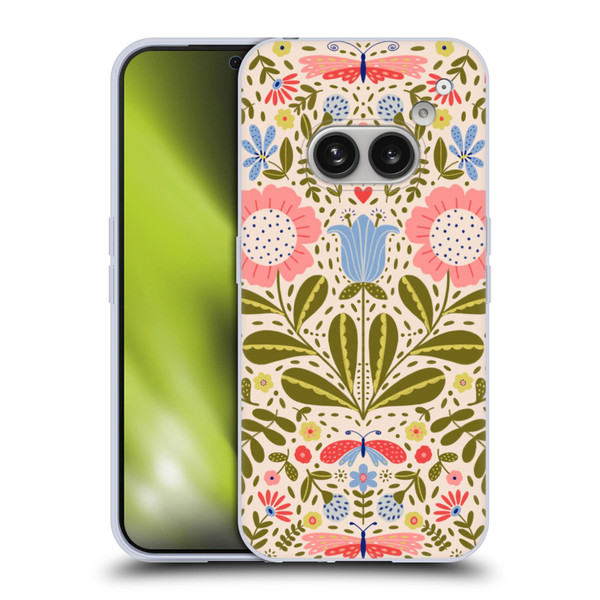 Gabriela Thomeu Floral Blooms & Butterflies Soft Gel Case for Nothing Phone (2a)