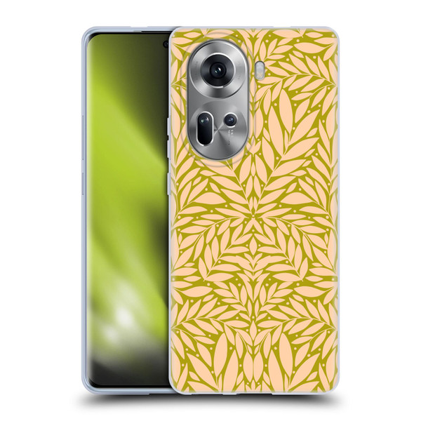 Gabriela Thomeu Floral Vintage Leaves Soft Gel Case for OPPO Reno11