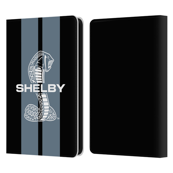 Shelby Car Graphics Gray Leather Book Wallet Case Cover For Amazon Kindle 11th Gen 6in 2022