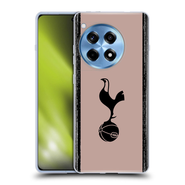 Tottenham Hotspur F.C. 2023/24 Badge Black And Taupe Soft Gel Case for OnePlus 12R