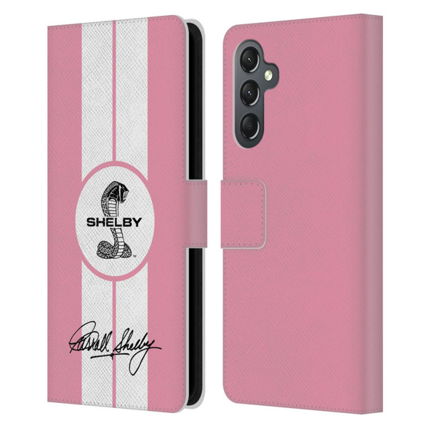 Shelby Car Graphics 1965 427 S/C Pink Leather Book Wallet Case Cover For Samsung Galaxy A25 5G