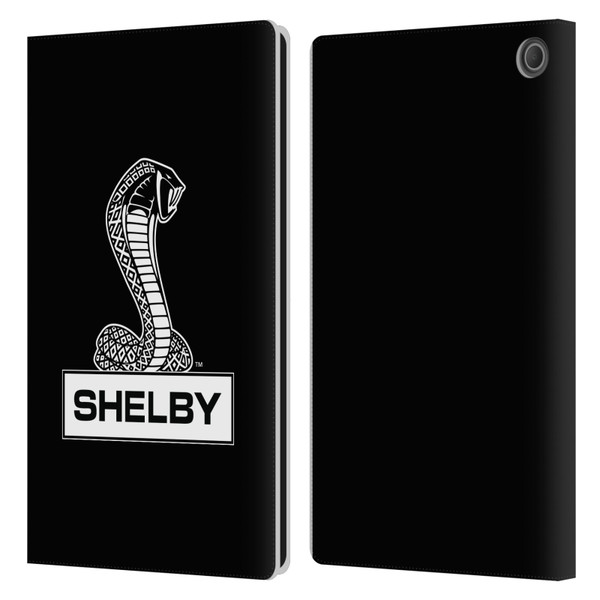 Shelby Logos Plain Leather Book Wallet Case Cover For Amazon Fire Max 11 2023