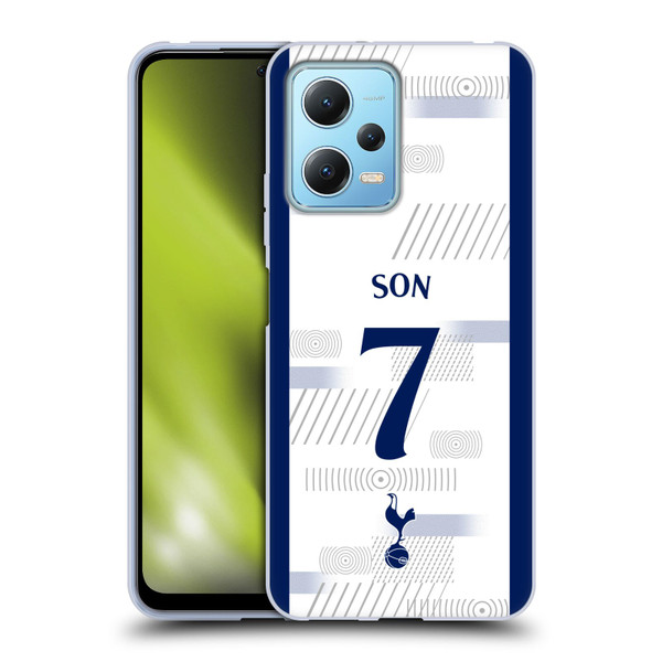 Tottenham Hotspur F.C. 2023/24 Players Son Heung-Min Soft Gel Case for Xiaomi Redmi Note 12 5G