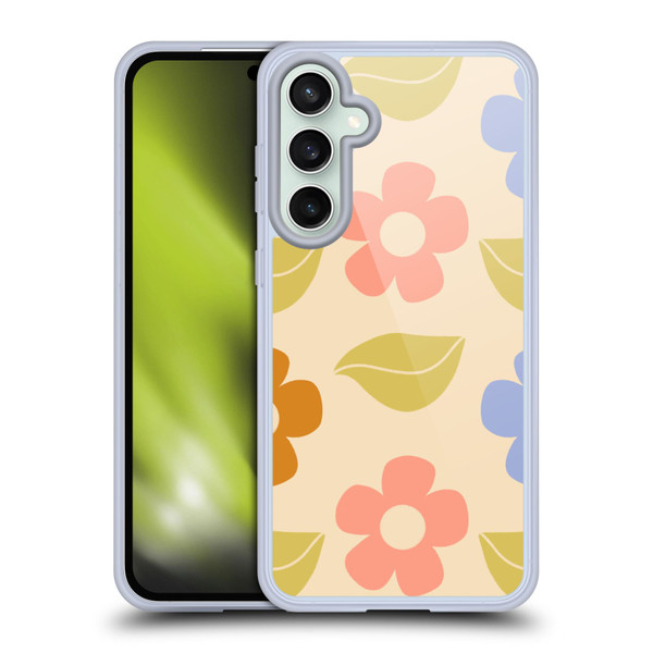Gabriela Thomeu Retro Flower Vibe Vintage Pattern Soft Gel Case for Samsung Galaxy S23 FE 5G