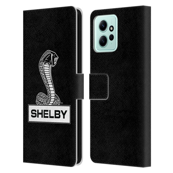 Shelby Logos Plain Leather Book Wallet Case Cover For Xiaomi Redmi 12