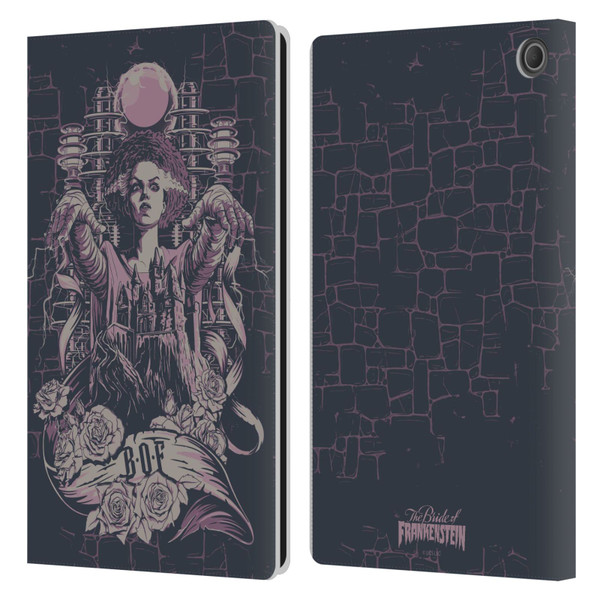 Universal Monsters The Bride Of Frankenstein B.O.F Leather Book Wallet Case Cover For Amazon Fire Max 11 2023