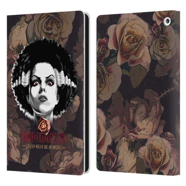 Universal Monsters The Bride Of Frankenstein World Of Gods And Monsters Leather Book Wallet Case Cover For Amazon Fire HD 8/Fire HD 8 Plus 2020