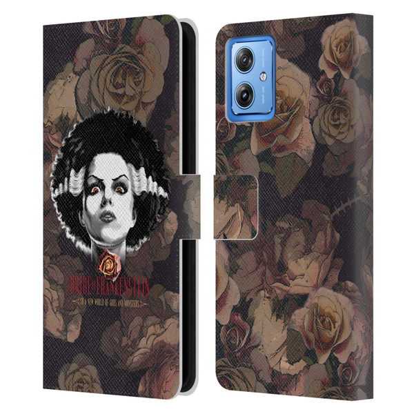 Universal Monsters The Bride Of Frankenstein World Of Gods And Monsters Leather Book Wallet Case Cover For Motorola Moto G54 5G