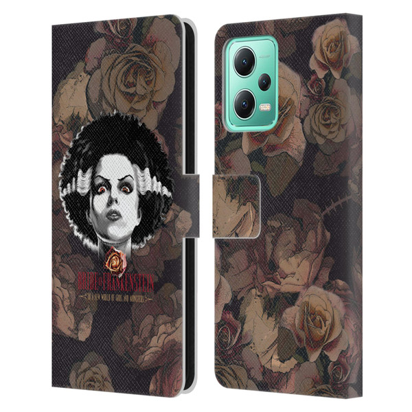 Universal Monsters The Bride Of Frankenstein World Of Gods And Monsters Leather Book Wallet Case Cover For Xiaomi Redmi Note 12 5G