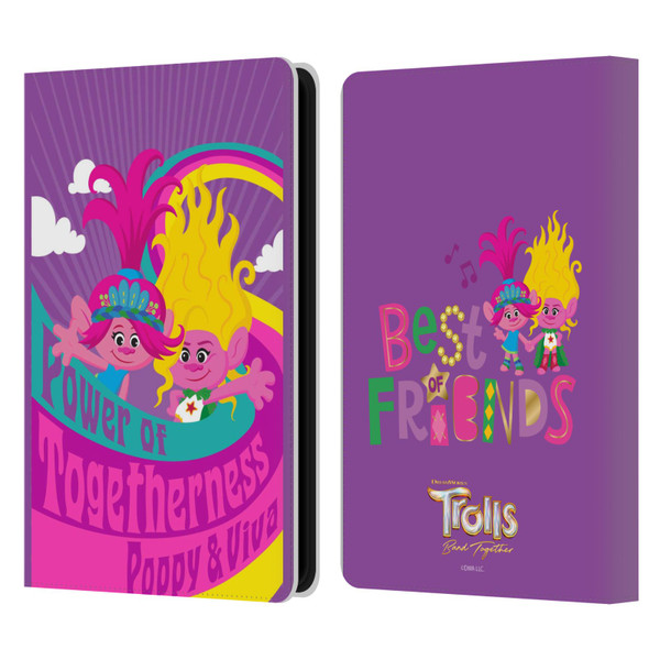 Trolls 3: Band Together Art Power Of Togetherness Leather Book Wallet Case Cover For Amazon Kindle Paperwhite 5 (2021)