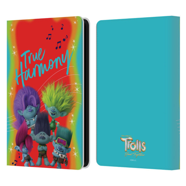 Trolls 3: Band Together Art True Harmony Leather Book Wallet Case Cover For Amazon Kindle Paperwhite 5 (2021)