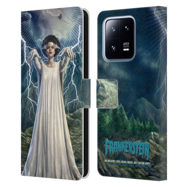 Universal Monsters The Bride Of Frankenstein But Can She Love? Leather Book Wallet Case Cover For Xiaomi 13 Pro 5G