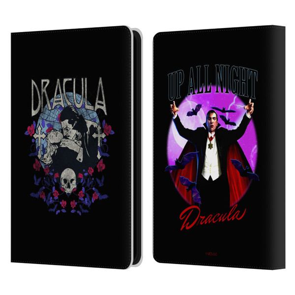 Universal Monsters Dracula Bite Leather Book Wallet Case Cover For Amazon Kindle Paperwhite 5 (2021)