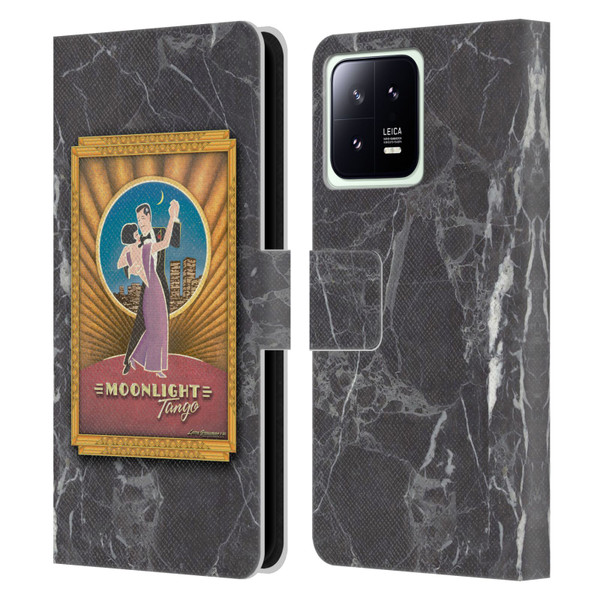 Larry Grossman Retro Collection Moonlight Tango Leather Book Wallet Case Cover For Xiaomi 13 5G