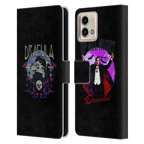 Universal Monsters Dracula Bite Leather Book Wallet Case Cover For Motorola Moto G Stylus 5G 2023