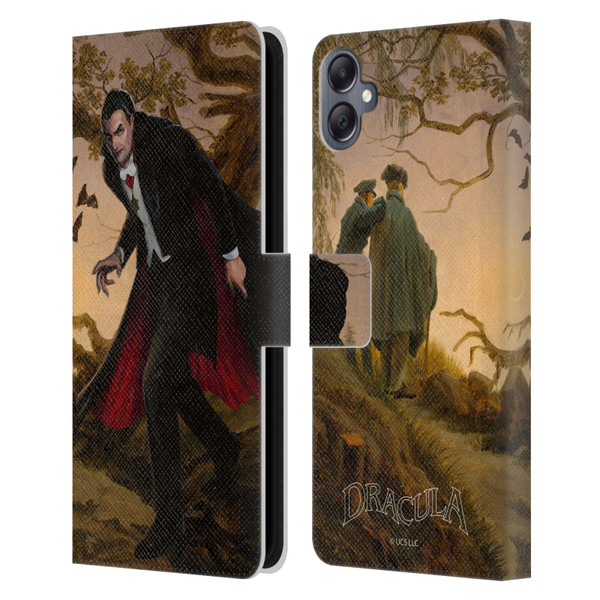 Universal Monsters Dracula Portrait Leather Book Wallet Case Cover For Samsung Galaxy A05