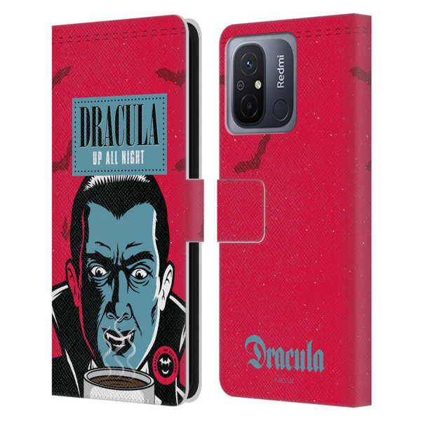 Universal Monsters Dracula Up All Night Leather Book Wallet Case Cover For Xiaomi Redmi 12C