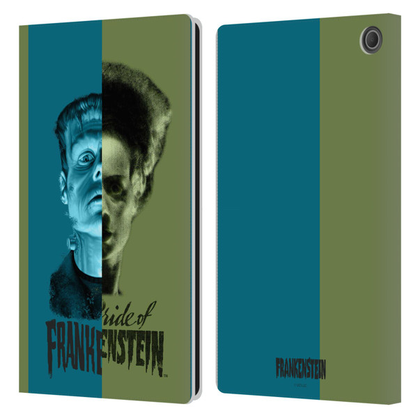 Universal Monsters Frankenstein Half Leather Book Wallet Case Cover For Amazon Fire Max 11 2023