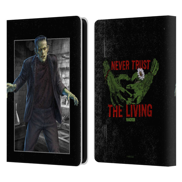 Universal Monsters Frankenstein Frame Leather Book Wallet Case Cover For Amazon Kindle Paperwhite 5 (2021)