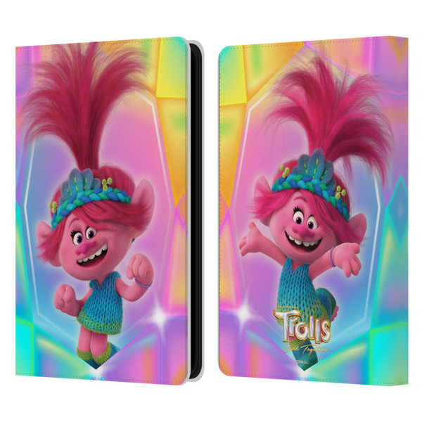 Trolls 3: Band Together Graphics Poppy Leather Book Wallet Case Cover For Amazon Kindle Paperwhite 5 (2021)