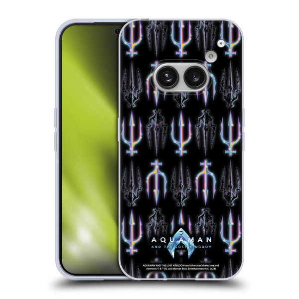Aquaman And The Lost Kingdom Graphics Trident Pattern Soft Gel Case for Nothing Phone (2a)