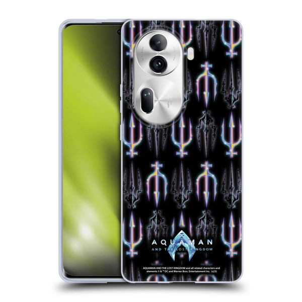 Aquaman And The Lost Kingdom Graphics Trident Pattern Soft Gel Case for OPPO Reno11 Pro