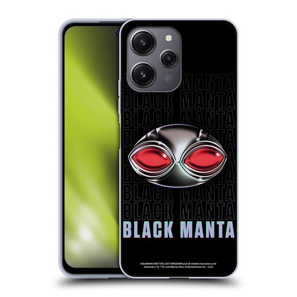 Aquaman And The Lost Kingdom Graphics Black Manta Helmet Soft Gel Case for Xiaomi Redmi 12