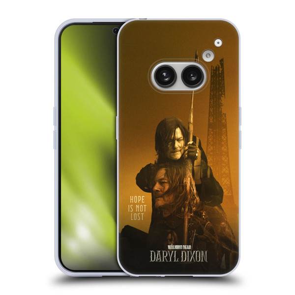 The Walking Dead: Daryl Dixon Key Art Double Exposure Soft Gel Case for Nothing Phone (2a)